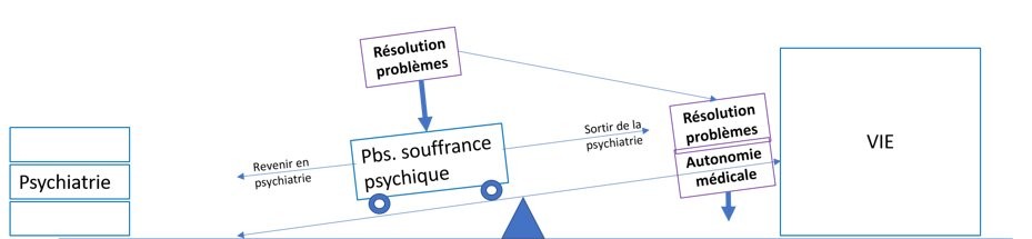 Les deux trajectoires : revenir en psychiatrie ou sortir vers la vie par l'autonomie médicale